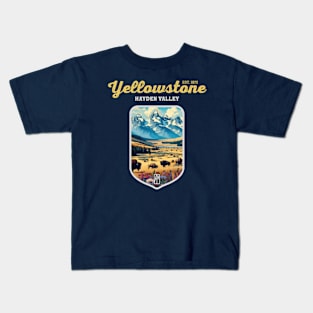 USA - NATIONAL PARK - YELLOWSTONE Hayden Valley - 1 Kids T-Shirt